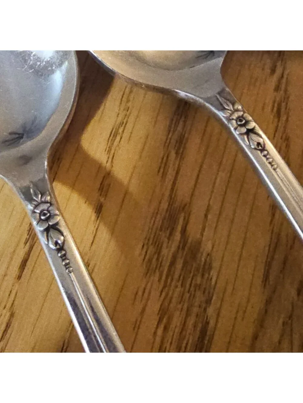 4 Rogers Plantation Silverplate Teaspoon Oneida Silver Rose Floral vtg 1948 Vict
